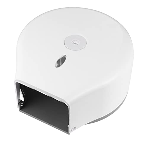 RORPOIR Public Place Tissue Dispenser Round Wall Mount Paper Holder Keyed Lock Easy to Use