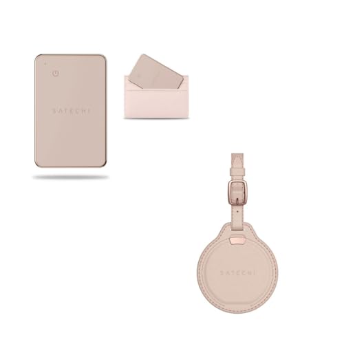 SATECHI FindAll traceur GPS connecté iOS balise portefeuille rose