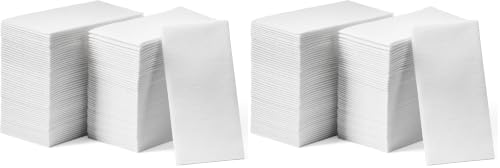 Image of Lintext Disposable Linen-Feel Guest Towels - 12 inch x 17 inch Cloth-Like Hand Towels - Soft And Absorbent Paper Napkin For Bathroom, Kitchen, Or Event [Extra-Soft - Pack of 400]