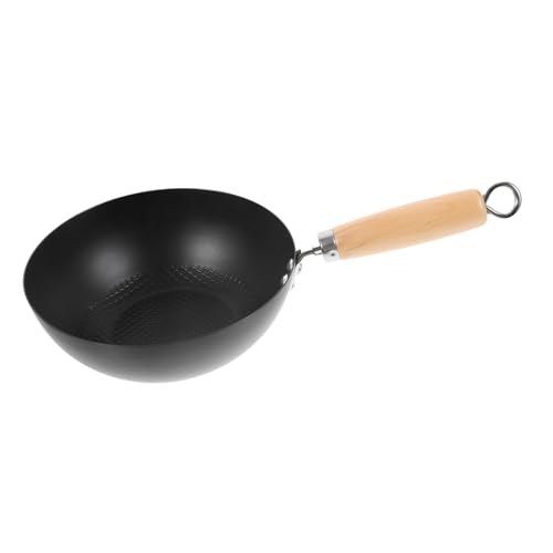 Wok pequeño japonés de hierro forjado antiadherente miniatura 1