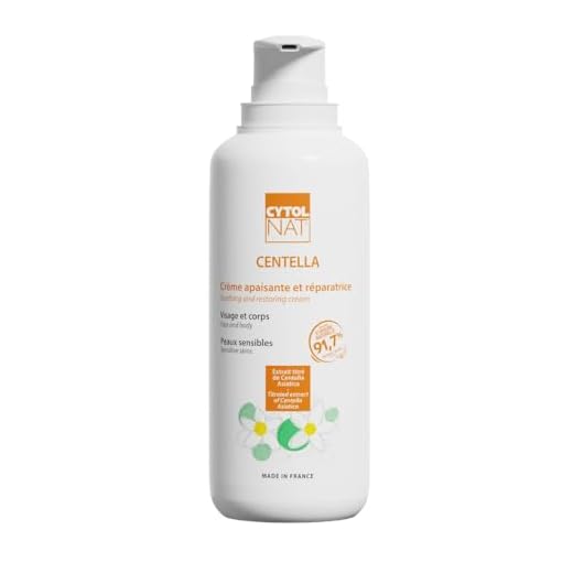 CYTOLNAT - CENTELLA Crema Calmante y Reparadora - Hidrata, Repara, Alivia, Reduce el Enrojecimiento y la Irritación - Piel Sensible y Frágil - Rostro y Cuerpo - Fórmula Natural - 400 ml