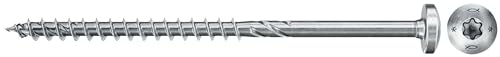 fischer PowerFast II PTP 6,0 x 100, Spanplattenschraube (25 Stk.) mit Teilgewinde, Pan Head Schraube mit Innenstern… – Ansicht 1