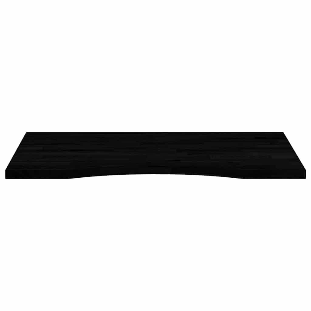 Piano da scrivania in rovere massiccio marrone scuro, 80 x 60 x 2,5 cm, rettangolare, piano di ricambio per mobili, accessorio fai da te, per ufficio, cucina, soggiorno, stabile e facile da