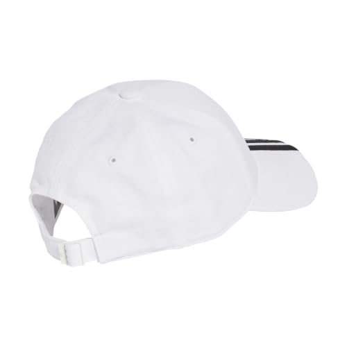 adidas Unisex Bball 3S New Logo Hat, White/Black, S-M – Ansicht 2