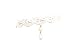 Charm.L Grace White Flower Lace Gothic Lolita Beads Pendant Choker Necklace