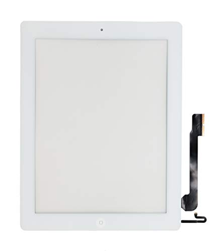 Fixcracked for Touch Screen Replacement Parts Digitizer Glass Assembly Ipad 4 + WiFi Antenna Cable and Professional Tool Kit (White) - Thumbnail 3