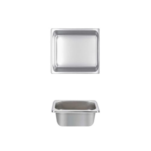 A-to-Z Supply STPA4162 Steam Table Pan, 1/6 Size, 2-1/2" deep, Anti-jam, 25 Gauge, 18/8 Stainless Steel, NSF (Made in China)