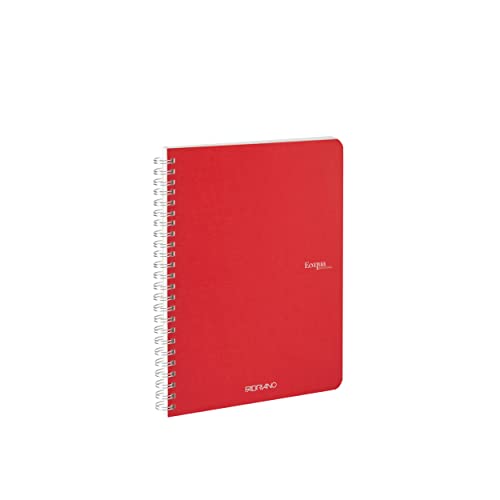 Cahier à spirales Fabriano rouge pour prise de notes fluide