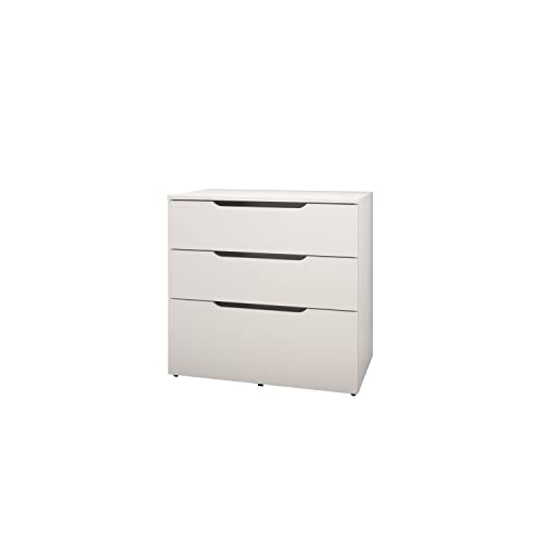 Arobas 3-Drawer Filing Cabinet from Nexera, White