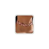 Inateannal Boho Flor Encaje Gargantilla Collar Rosa Cadena Vintage Floral Joyería para Mujeres Adolescentes Niñas