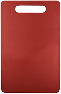 Fotouzy Plastic Utility Cutting Board with Handles, Food Safe PP Material, BPA Free, Dishwasher Safe, Thick Chopping Board, Large Size, Easy Grip Handle, for Kitchen (Yellow)