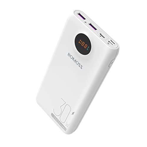  ROMOSS SW20S Pro 20000mAh Batteria esterna, supporta la ricarica rapida 30W, modello 2023, display digitale LED, design moderno, ricarica ad alta velocità compatibile con tutti gli smartphone e tablet