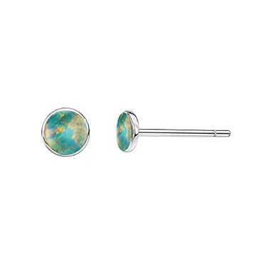 AMAZON - Limerencia Pure Titanium Hypoallergenic Earrings | Opal Stud Earrings | Minimalist,Implant Grade | Suitable for Sensitive Ears Delicate Jewelry (5mm, Opal A5)
