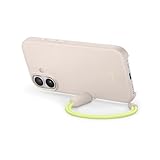 Immagine di Beats Custodia Cavalletto per iPhone 17 con MagSafe e Controllo fotocamera, cordino che funge da supporto integrato, finitura opaca, fodera in microfibra – Grigio gesso
