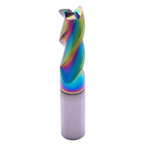 Image of 1 /2 inch 3 Flute Solid Carbide Square End Mill for Aluminum, DLC Coated | 37 Helix, 1 /2 inch Cutting Dia, 1 /2 inch Shank Dia, 1-1 /4 inch Length of Cut, 3 inch Overall Length, for Milling Aluminum and Copper