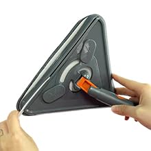 82.2" Long-Handled Cleaning mop Suitable for Ceiling Windows and Floors, 360° rotatable, Comes with Extension Pole That can Extend from 22.8" to 82.2", 6 Replacement Fiber mop Pads.