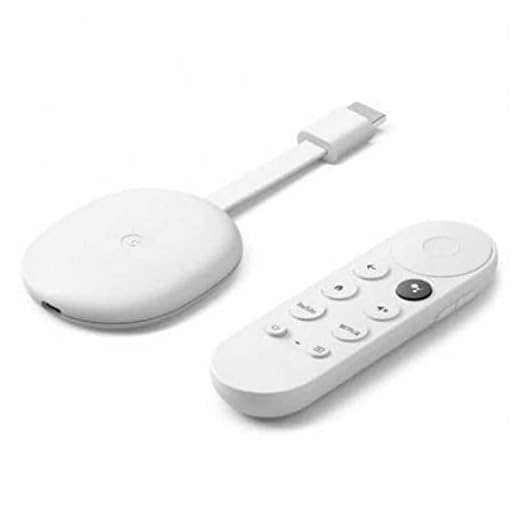 Recensione Chromecast con Google TV 1 Google TV Chromecast con (4K) Bianco Ghiaccio - Intrattenimento in streaming sulla TV con telecomando e ricerca vocale - Guarda film, Netflix, DAZN e molto altro, in qualità fino a 4K HDR