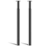 Amazing Tour Adjustable Table Legs 710-1100mm - 2 Pack Breakfast Bar Kitchen Worktop Support Office Desk Legs, Heavy Duty Metal Sturdy Steel Frame,Black