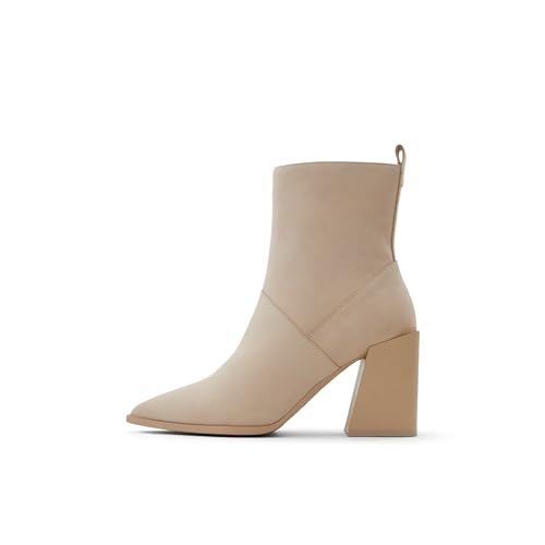 ALDO Women's Bethanny Ankle Boot, Bone, 5