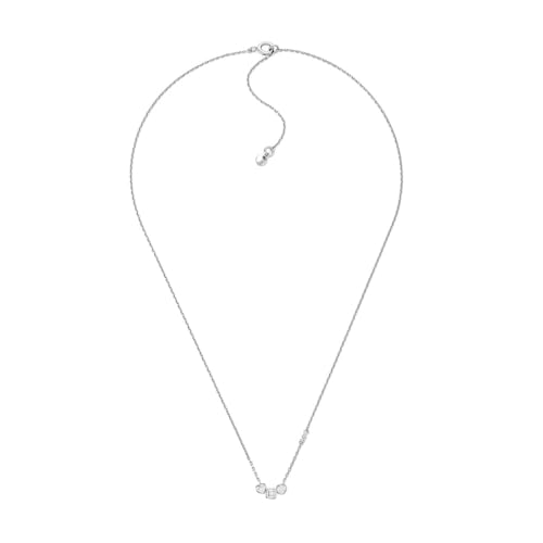 Michael Kors Premium Women's Sterling Silver Necklace and Earring, MKC1767SET