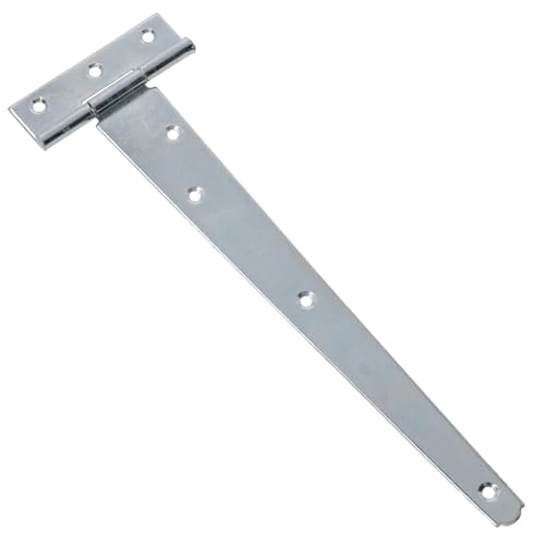 Charnière en T 250 mm anti-affaissement pour réparer une porte d'abri ou portail en bois