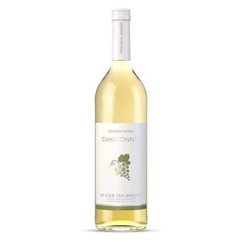beckers bester Chardonnay sortenreiner weißer Traubensaft 6er Pack 100 natürlicher Direktsaft Co2neutral hergestellt - Ohne Gentechnik Vegan Laktosefrei Glutenfrei x 700 ml Cover