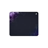 Corsair MM300 Sci-Fi Dark Mittleres Anti-Fray-Stoff-Gaming-Mauspad – 36cm x 30cm, Textilgewebe, rutschfeste Gummibasis, Verstärkte Genähte Kanten – Marineblau
