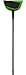 Casabella Neon Broom with Dustpan, Black/Green