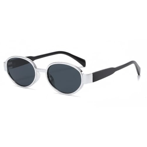 Image of Retro Oval Sunglasses for Girls - Designer Sun Glasses, Trendy Classic Shades with UV400 Protection, Plastic Frame