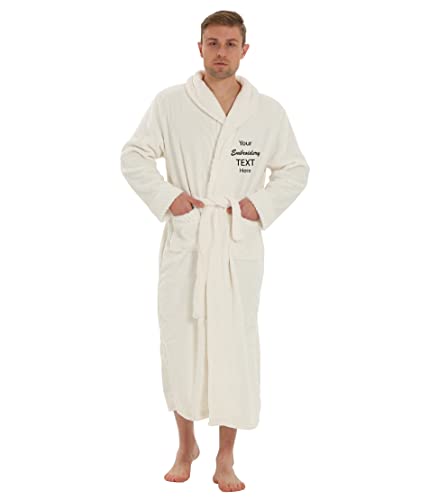Plush Robe for Women and Men - His and Her Robes with Personalization Options - Super Soft Luxurious Spa Bathrobes