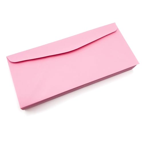 Limited Papers (TM) No. 10 Regular Standard Mailing Envelope - Pastel - Soft - 24 Pound (4.8 inch x 9.5 inch) - Announcement, Invoices, Checks, Letters, Contracts, Business Envelopes (Pink, 2500)