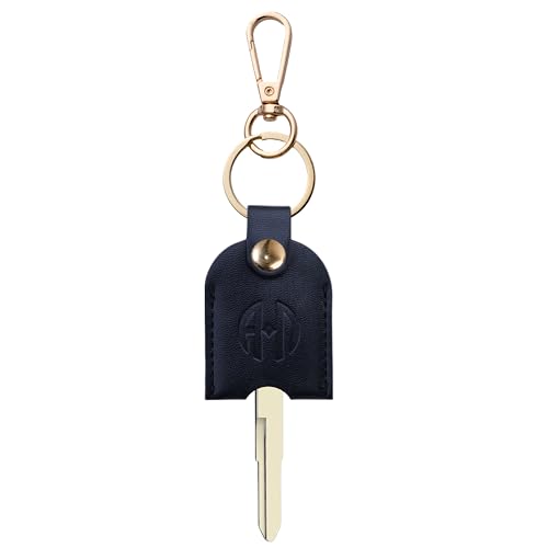 Image of Leather Keys Sleeve for Broken Car Key Loop Replacement, Keychain Cover Cute Protector and Holder for Men, Women
