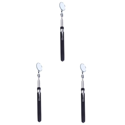 MUCKLILY Pcs Folding Inspection Mirror Telescopic Retroreflector Tool Cm for Automotive Industry Use