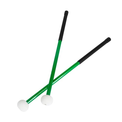 Baquetas de aluminio con punta de fieltro verde miniatura 4