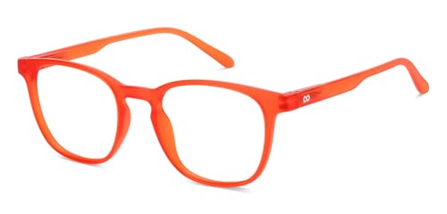 Image of HUSTLR Lenskart | Zero Power Bluecut & Antiglare Computer Eyeglasses | Full Rim Square Shape | As Seen On Shark Tank | For Men & Women | Medium | LB E14058-W