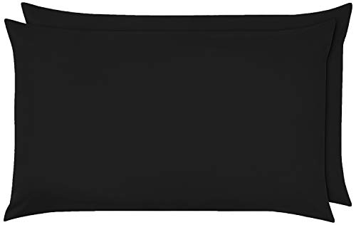 Finest 100% Egyptian Cotton Pillowcase Pair (Black)