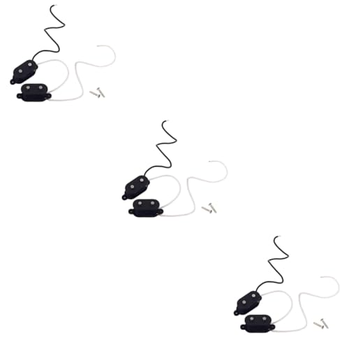 ERINGOGO Plastic 3個セット 選び出す ベース ベースギターのネック ハムバッカーピックアップ ギターピックアップ エレクトリックベースピックアップ エレキギター 首 ゆがみ