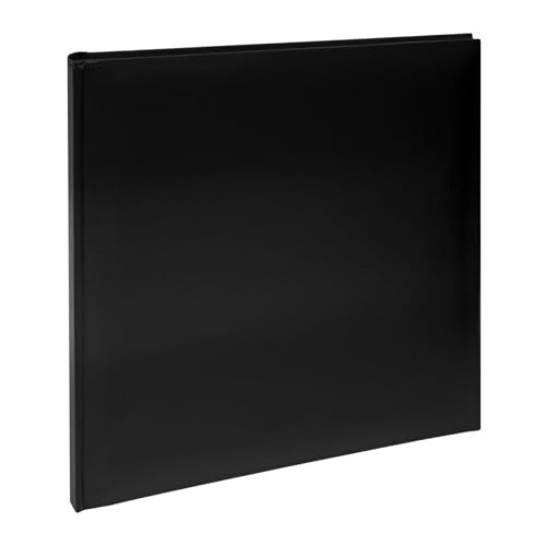 Kenro Savoy Series Black Faux Leather Photo Album with Black Self Adhesive Pages, Savoy Series - KD142