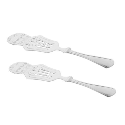 Gatuida 2pièces Cuillères à Absinthe Acier Inoxydable Lot Compte-gouttes Accessoire Pour Préparation De Glace Et Boissons