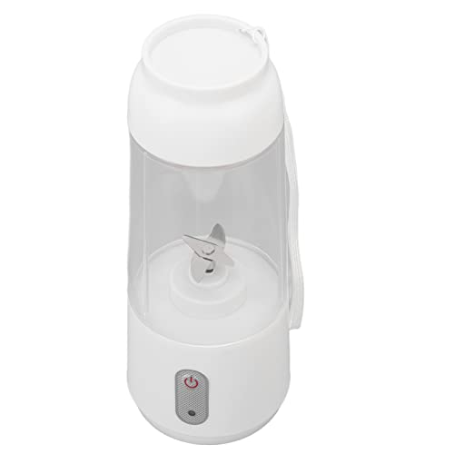 Juicer Portátil, Fabricante de Batidos de Licuadora Portátil con una Taza de Expulsión Eléctrica de un de 300 Ml de Carga USB de Seguridad Eléctrica de Seguridad para la Taza de para (WHITE)
