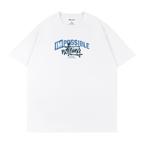 T-shirt streetwear col rond avec imprimé durable haute densité