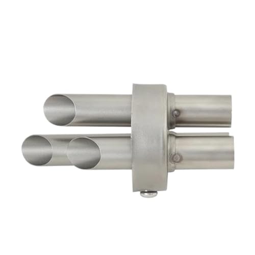 Tuyau d'échappement moto universel 60.8mm silencieux amovible reducteur bruit 3 trous