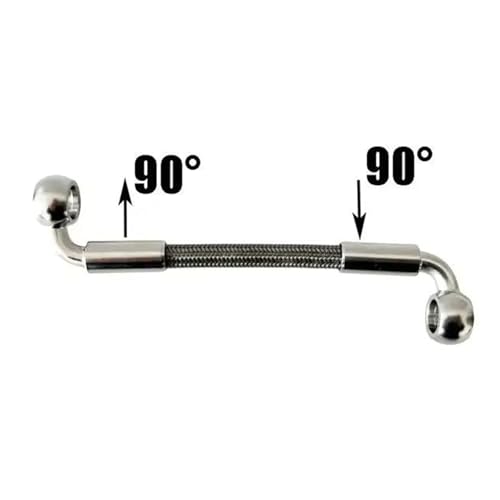 Tuyau d'huile de frein M10 hydraulique 200cm tressé en acier pour moto