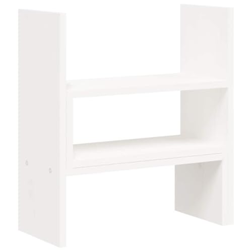 Soporte para monitor de madera blanco para transformar su teletrabajo en casa 8