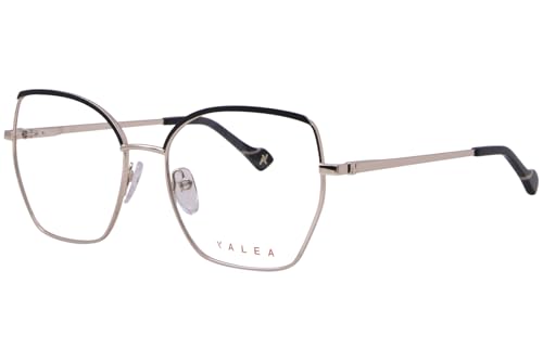 Gafas de vista Yalea VYA043 mujer oro rosa montura metálica rectangular 55