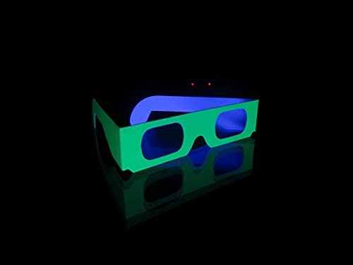 51 Pair Of Fireworks Diffraction Glasses - 50 Pair Blacklight-Reflective Neon Frames + 1 Rave Waves Frame #TOP6