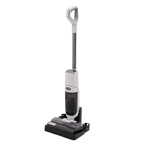 OUBUBY Smart Wet & Dry Vacuum Cleaner, Cordless Hardwood Floor Cleaner Handheld Vacuum Cleaner Floor Cleaner with Brushless Motor One Step Cleaning Vacuum Mop for a Wide Range of Floors