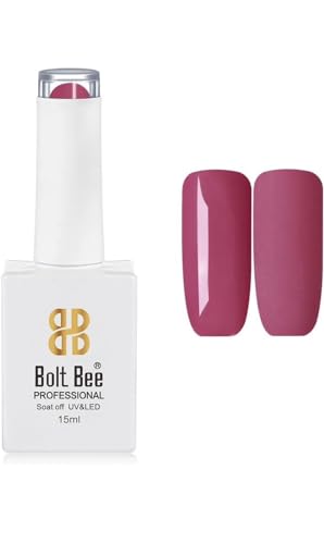 Image of Bolt Bee Gel Nail Polish with Glossy Finish | Gel Paint Soak Off UV Led Non-Smudging,Long-Lasting Nail paint | Highly Pigmented Gloss Touch Polish For Home Manicure & Salon | Gift Set for Women-15ml