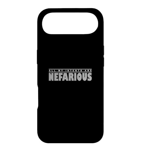 �O���[�J���[ All My Intents Are Nefarious �O���[ �O���t�B�b�N �X�}�z�P�[�X iPhone Air �p