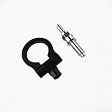Tow Hook，ractive Front Tow Hook，Trailer Hook，Trailer Hook for Euro Cars，Aluminum Alloy Material，Car Modification Parts (Black)